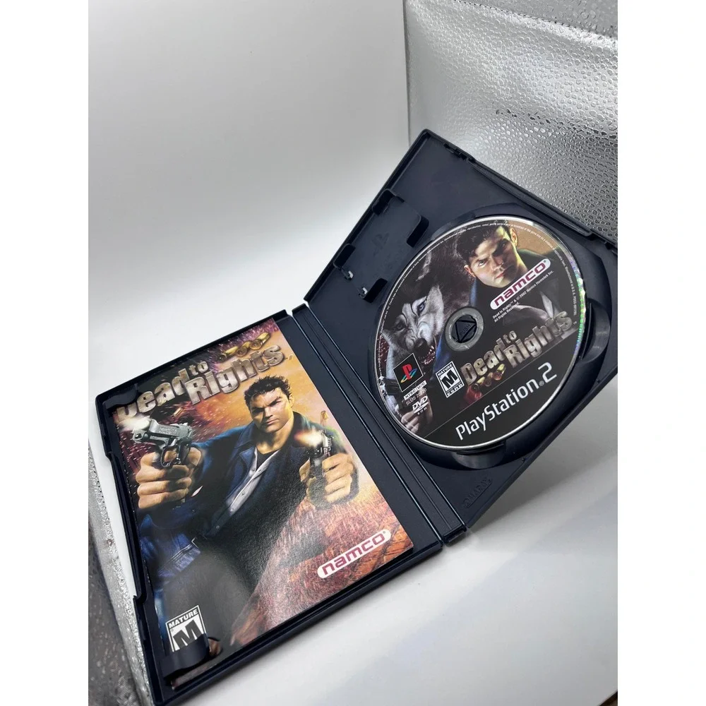 Dead To Rights PlayStation 2 With Manual Black Label Namco Video Game UNTESTED
